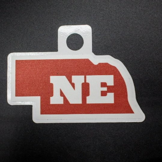 State of Nebraska | Weather Resistant Sticker | Perfect Souvenir From Nebraska | Stick On Water Bottles & More | Dishwasher Safe | Nebraska Sticker