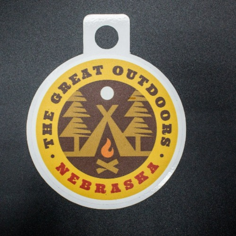 The Great Outdoors | Weather Resistant Sticker | Perfect For Someone Who Is Adventurous | Stick On Water Bottles, Computers, & More | Made To Last