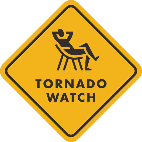 Tornado Watch | Magnet | Funny Nebraska Weather Magnet | Unpredictable Midwest Weather | Magnetic Sentiments | Funny Gift Idea For Midwesterner