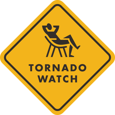 Tornado Watch Weather Resistant Sticker | HEARTlandia