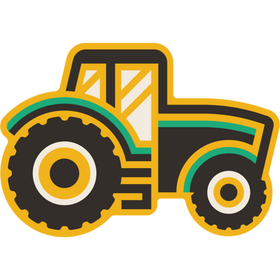 Tractor | Weather Resistant Sticker