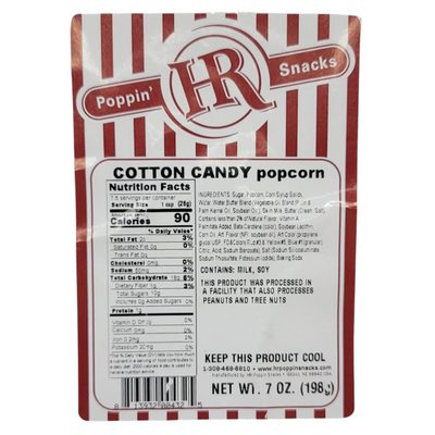 Cotton Candy Popcorn | Made in Small Batches | Party Popcorn | Fresh Tasting | Pink and Blue Popcorn | Cotton Candy Lovers | Popped Popcorn Snack | Made in Nebraska | Pack of 6 | Shipping Included