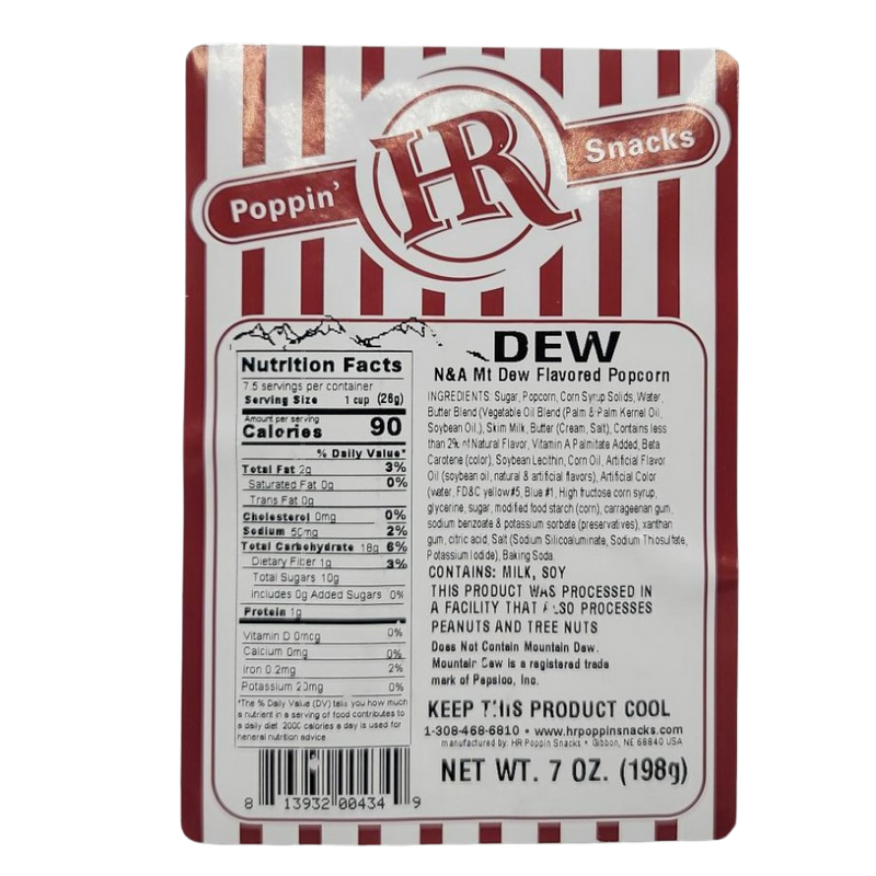 Dew Soda Popcorn | Made in Small Batches | Party Popcorn | Soda Lovers | Ready To Eat | Movie Night Essential | Popped Popcorn Snack | Sweet Treat
