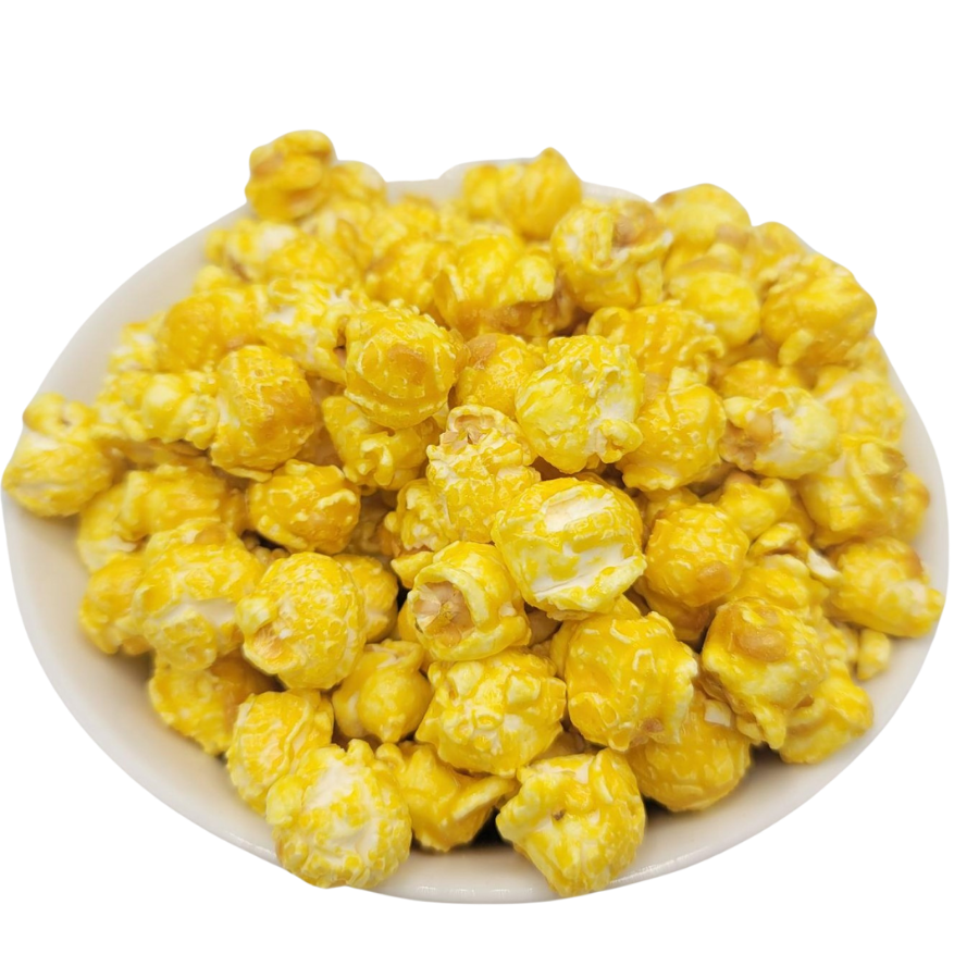 Lemon Popcorn | 7 oz. | 12 Pack | Shipping Included | Burst Of Citrus Flavor | Made in Gibbon, NE | HR Poppin' Snacks