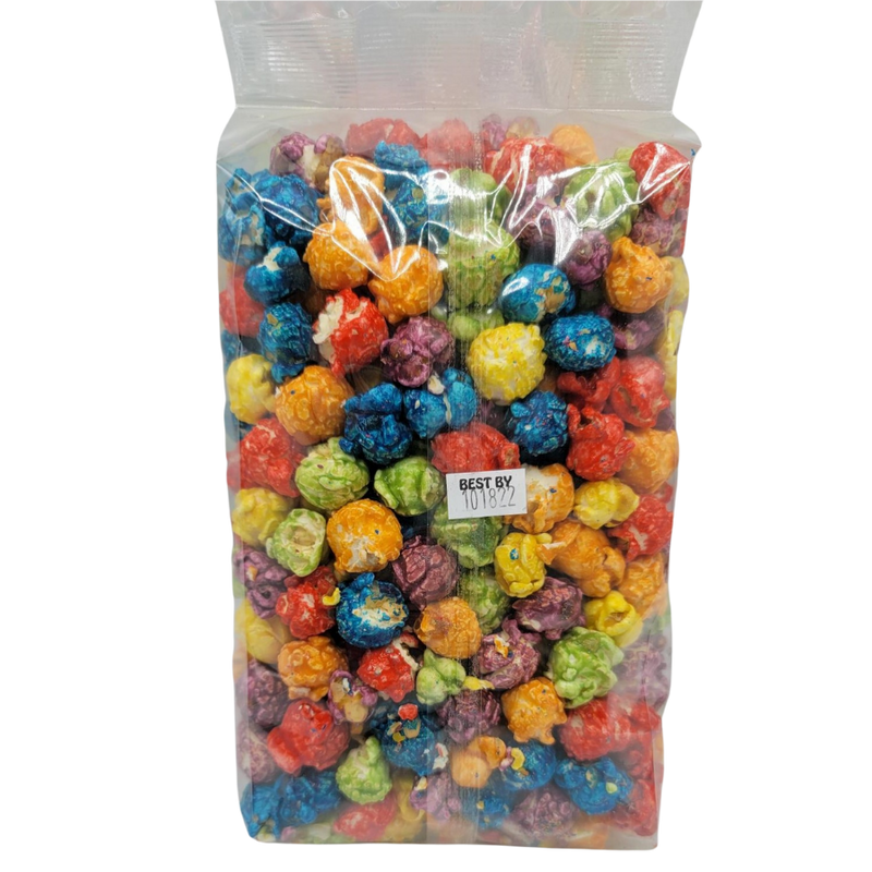 Rainbow Popcorn | Made in Small Batches | Perfect For Birthdays, Weddings, And All Other Occasions | Freshly Made Batches | Nebraska Crafted | High Quality Ingredients | Add Pizzaz To Your Next Party | Party Popcorn | Pack of 6 | Shipping Included