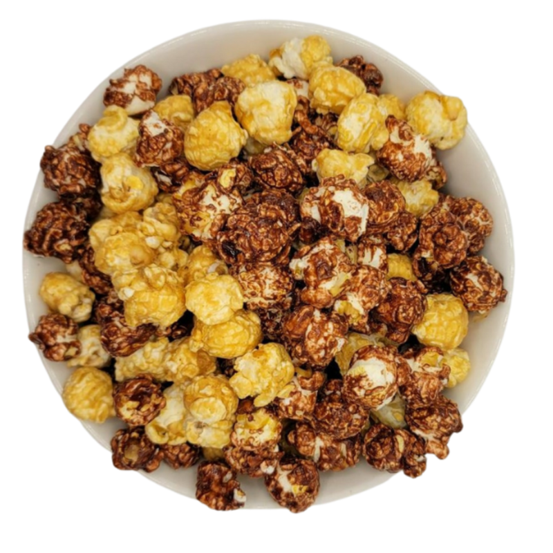 Peanut Butter Cup Popcorn | Made in Small Batches | Party Popcorn | Sweet and Salty Treat | Chocolate Lovers | Peanut Butter Lovers | Ready to Eat | Popped Popcorn Snack