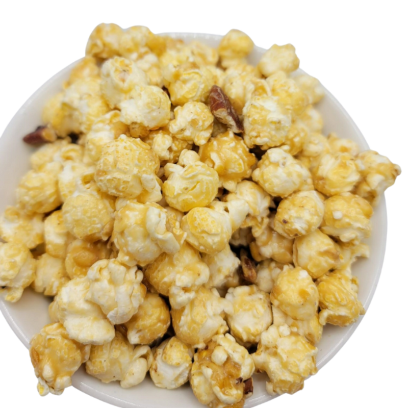 Butter Pecan Popcorn | Made in Small Batches | Party Popcorn | Pecan Lovers | Ready To Eat | Popped Popcorn Snack | Movie Night Essential | Sweet and Savory