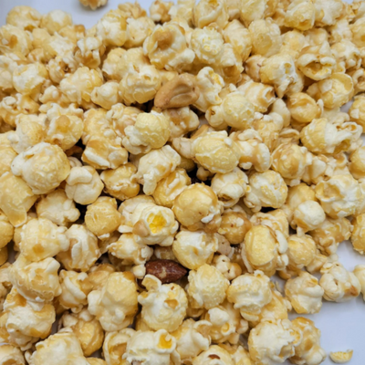 Cashew Almond Toffee Popcorn | Made in Small Batches | Party Popcorn | Nut Lovers | Ready To Eat | Popped Popcorn Snack | Movie Night Essential | Sweet, Savory, Crunchy Snack