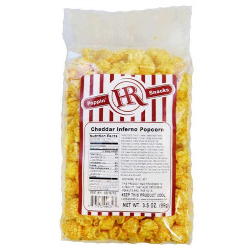 Cheddar Inferno Popcorn | Made in Small Batches | Party Popcorn | Spicy Lovers | Savory Popcorn | Ready To Eat | Popped Popcorn Snack | Movie Night Essential