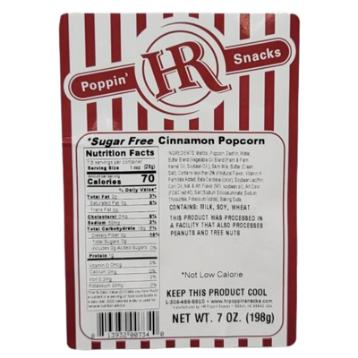 Sugar Free Cinnamon Popcorn | Made in Small Batches | Party Popcorn | Pack of 12 | Shipping Included