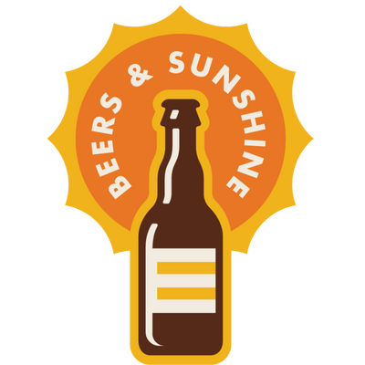 Beers and Sunshine | Weather Resistant Sticker