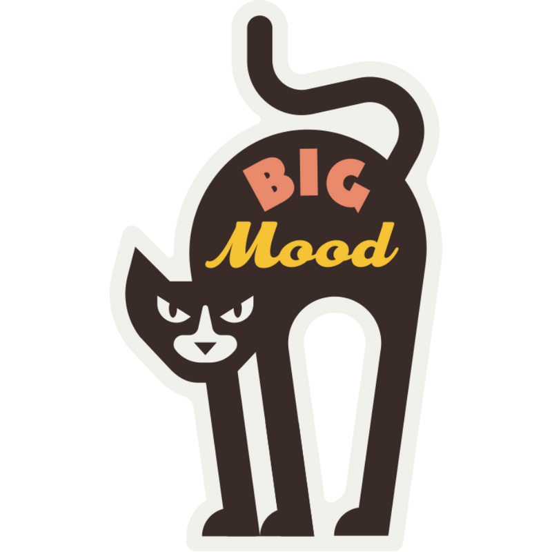 Big Mood | Weather Resistant Sticker
