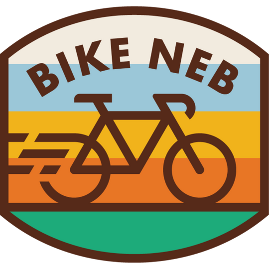 Bike NEB | Bicycle Lovers | Weather Resistant Sticker | For The Adventurous | Stick On Water Bottles, Car Windows, & More | Nebraska Sticker