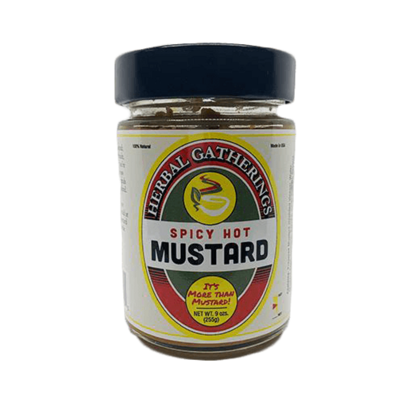 Gourmet Spicy Hot Mustard | 100% Natural With No Preservatives | 12 Pack | Shipping Included