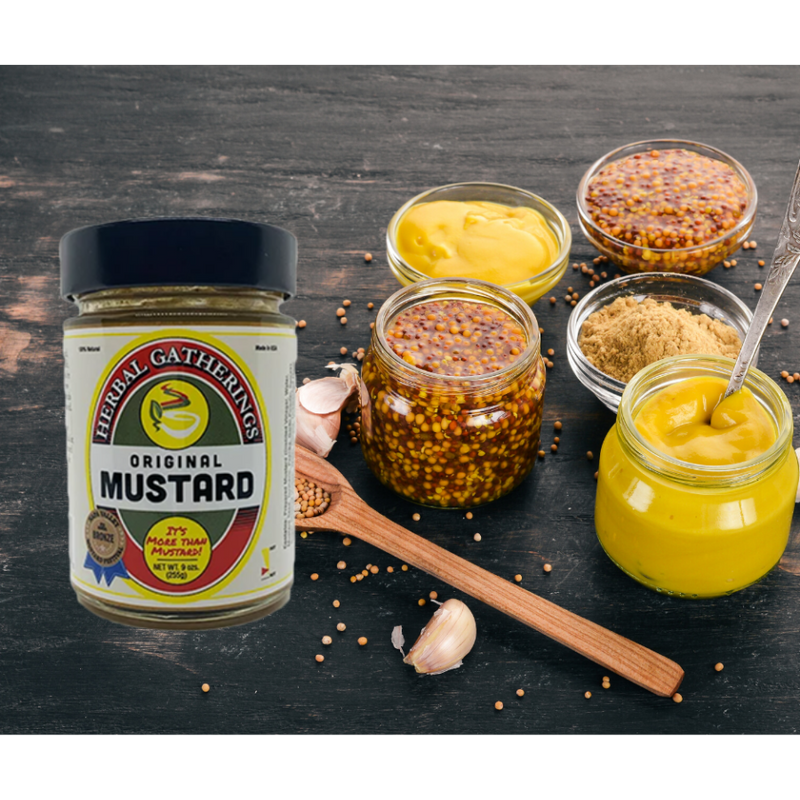 Gourmet Spicy Hot Mustard | 100% Natural With No Preservatives | 3 Pack | Shipping Included