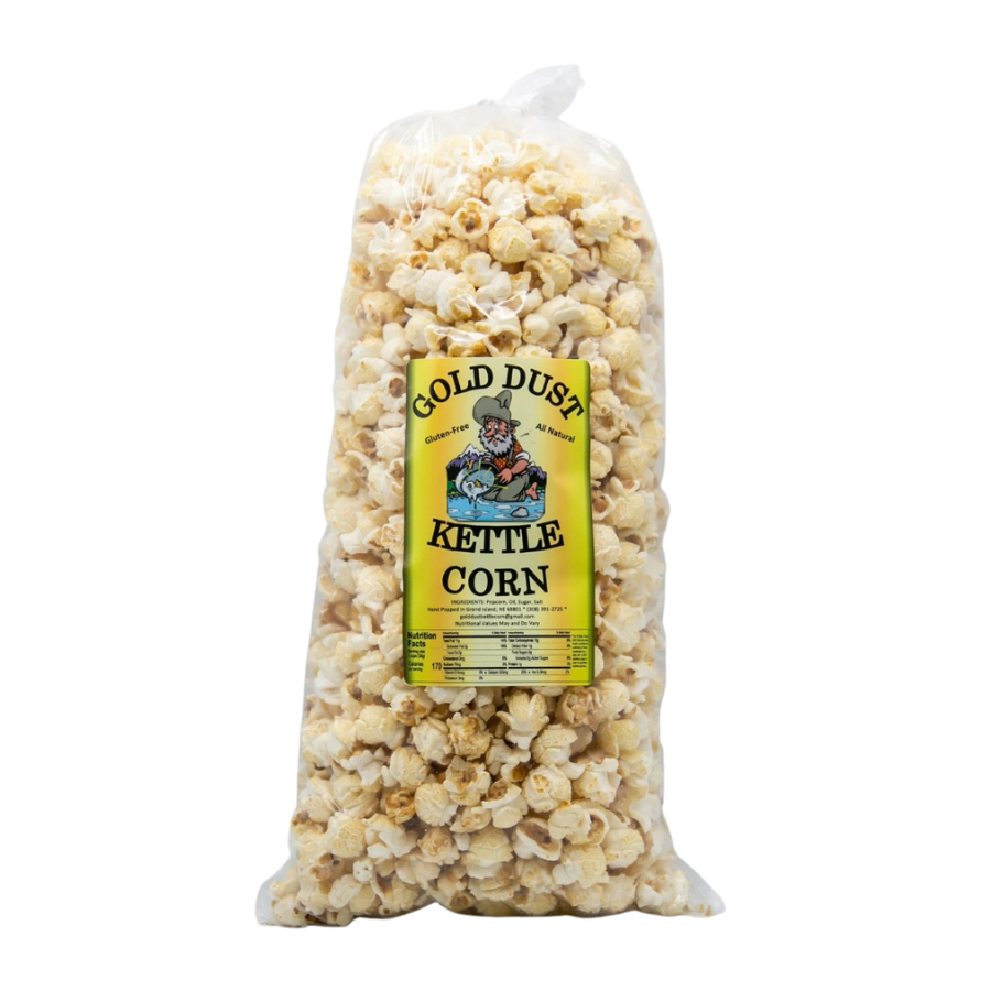 Kettle Corn | 8 oz. Bag | Gourmet | Perfect Balance of Sweet and Salty | 3 Pack | Fresh Taste | Gold Dust Kettle Corn