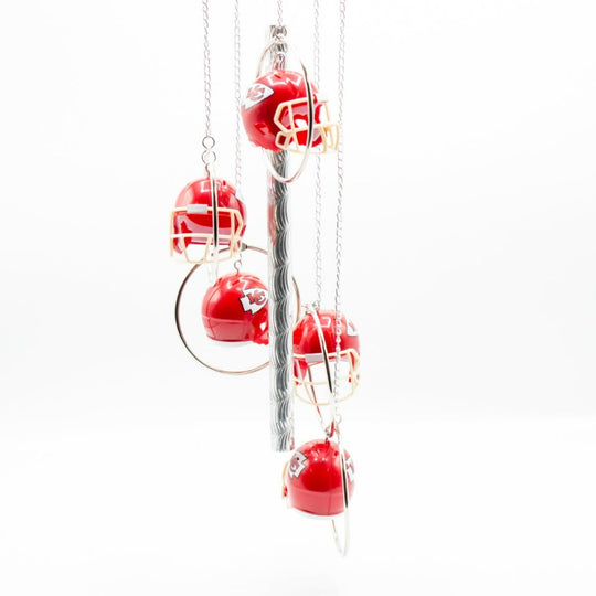 Kansas City Chiefs Football Wind Chime | NFL Chiefs Gifts | Shipping Included