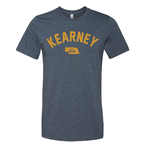 Kearney Nebraska Vintage Tee Shirt | Kearney Proud | Tourist Attraction Tee | Unisex Soft Shirt | Navy Blue Color | Multiple Sizes