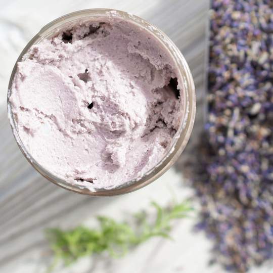 French Lavender Whipped Soap + Scrub | 8 oz. | Three-In-One Wash | Exfoliates | Made in Hastings, NE | Pacha Soap Company