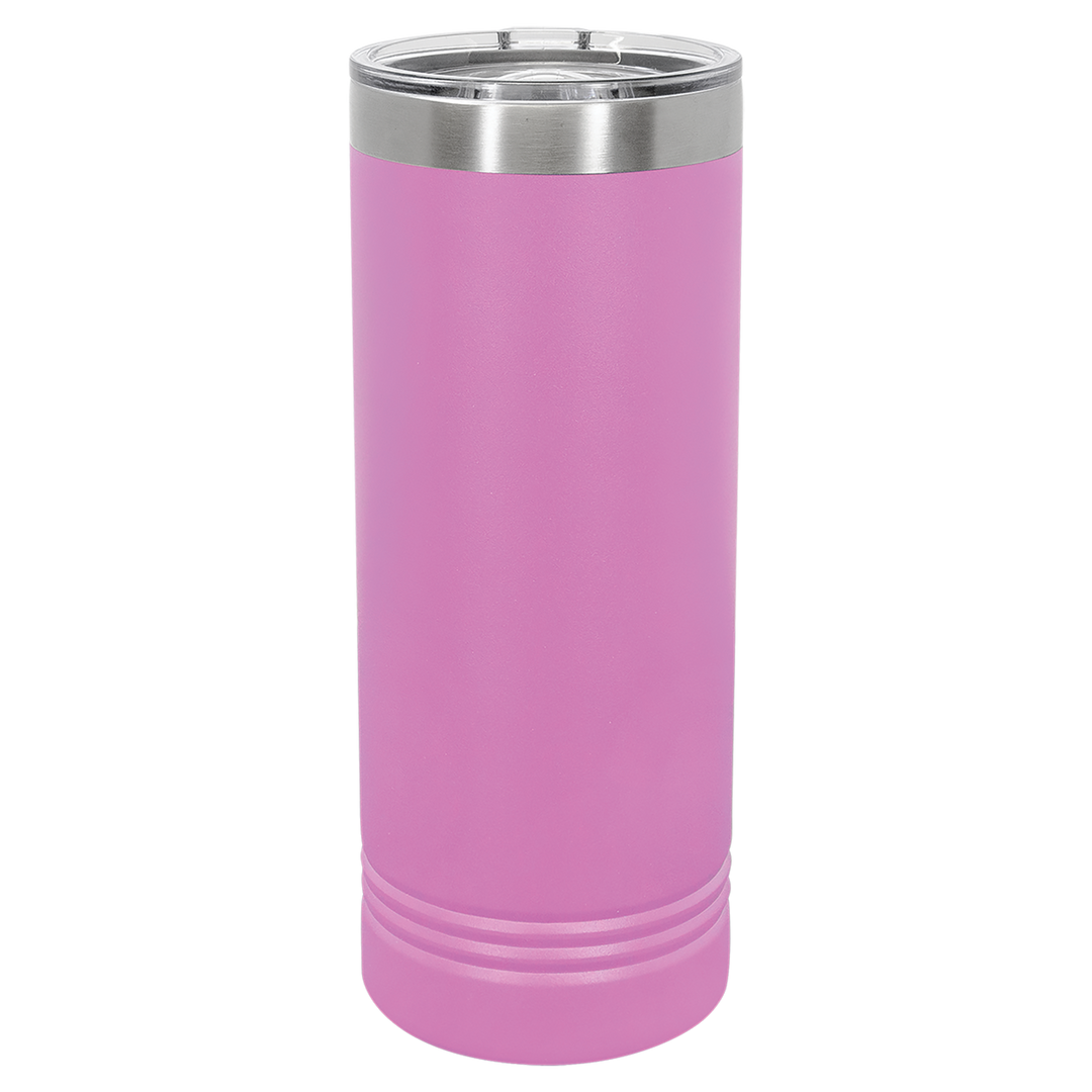 22 oz. Skinny Tumbler with Slider Lid | Customizable