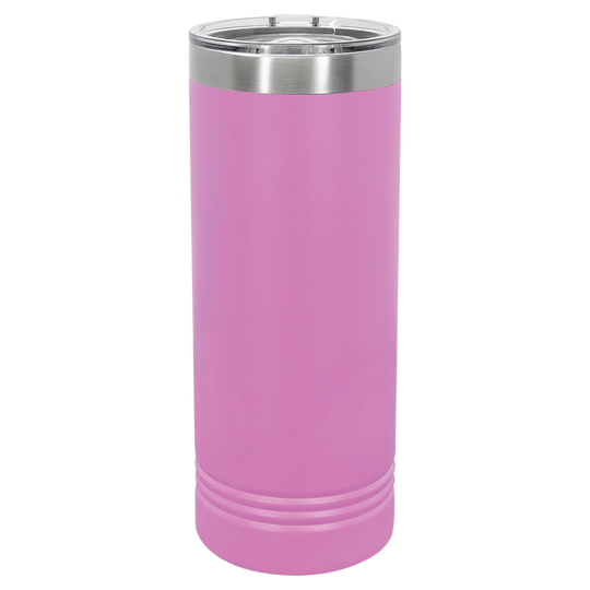 22 oz. Skinny Tumbler with Slider Lid | Customizable