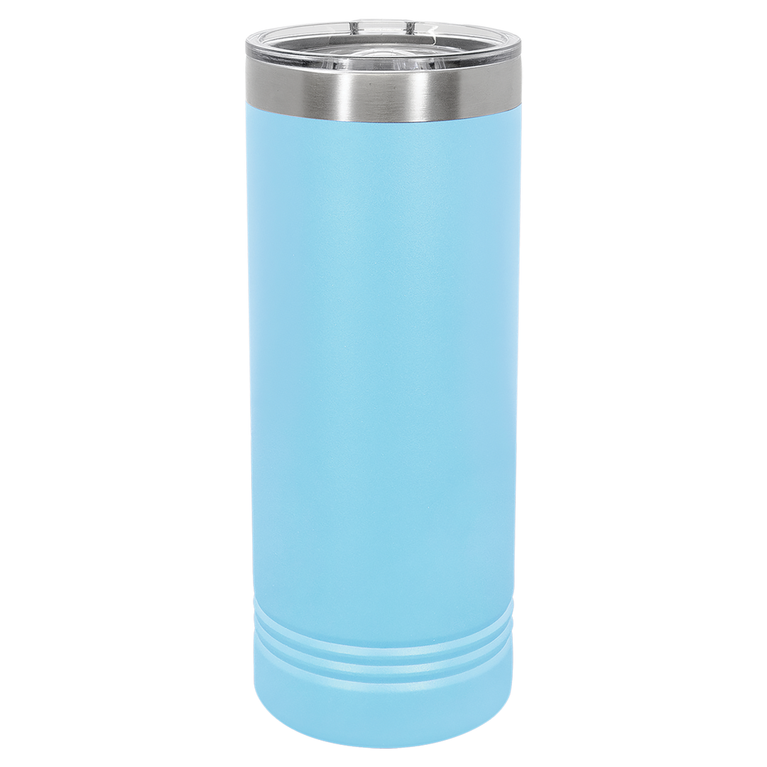 22 oz. Skinny Tumbler with Slider Lid | Customizable