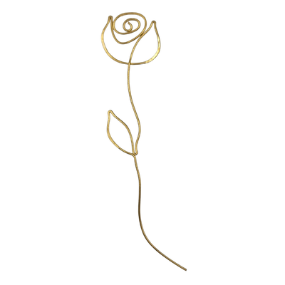 BM004 Brass Rose Bookmark