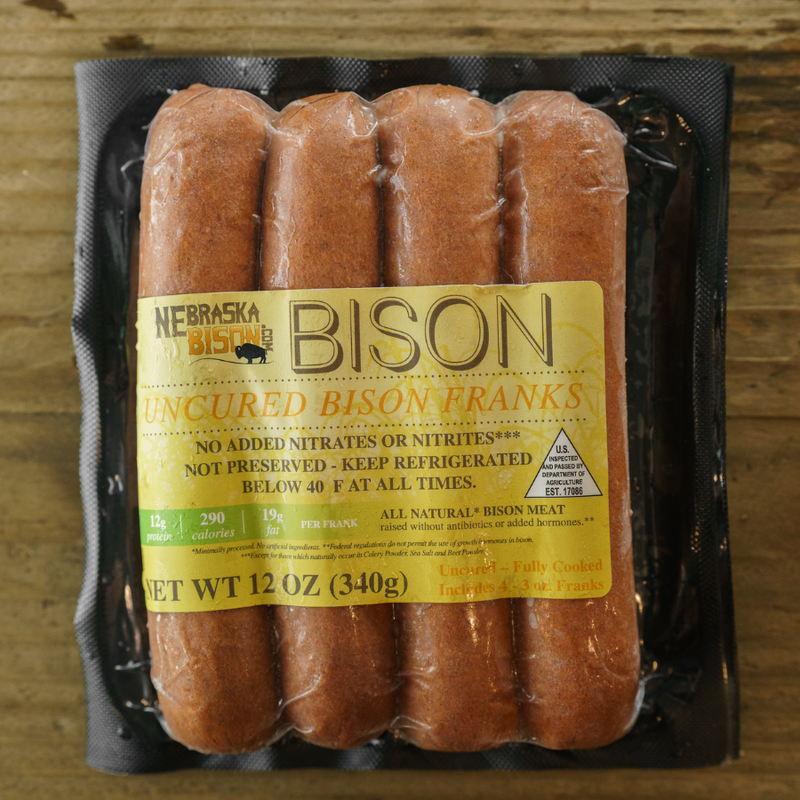 Bison Hot Dogs | Pack of 16 - 3 oz. Hot Dogs | Plump and Juicy Flavor | 100% All Natural Bison Meat | Gluten Free | Tasty Grilling Favorites | Top Seller | Perfect For Dinner Or Barbecues