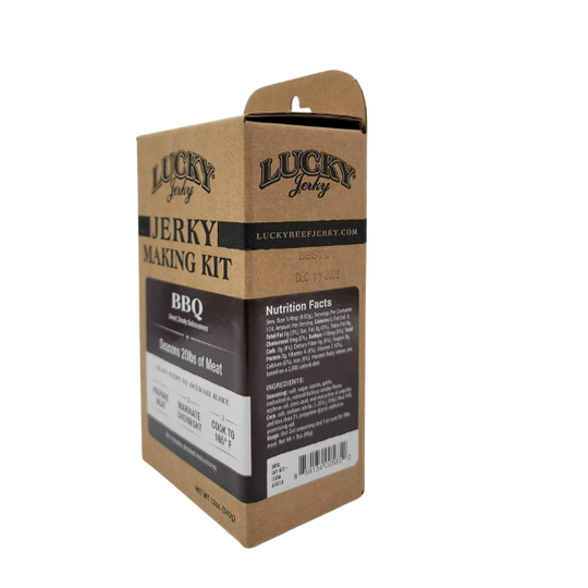 Jerky Making Kit  | 12 oz. Box | BBQ Flavored | Traditional Smoky BBQ Flavor | Perfect Blend Of Sweet & Salty | 3 Easy Steps | Seasons 20 LBS. Of Meat | Instructions Included | Perfect Gift For Hunter | Healthy Snack