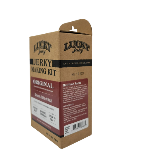 Jerky Making Kit | 12 oz. Box | Original Flavor | Bold & Savory Tasting | DIY Jerky Kit | 3 Easy Steps | Instructions Included | Seasons 20 LBS. Of Meat | Perfect Gift For Hunter | Jerky & Cure Seasoning | Nebraska Jerky