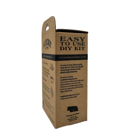 Jerky Making Kit | 12 oz. Box | Original Flavor | Bold & Savory Tasting | DIY Jerky Kit | 3 Easy Steps | Instructions Included | Seasons 20 LBS. Of Meat | Perfect Gift For Hunter | Jerky & Cure Seasoning | Nebraska Jerky