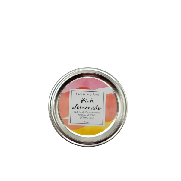 Pink Lemonade Hand & Body Scrub | Organic Scrub | Relieves Pores | Skin Exfoliator | Made in Ravenna, NE | Nutt Family