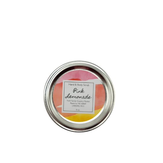 Pink Lemonade Hand & Body Scrub | Organic Scrub | Relieves Pores | Skin Exfoliator | Made in Ravenna, NE | Nutt Family