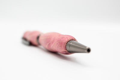 Handcrafted Wood Pen | Pink Stained | Handmade