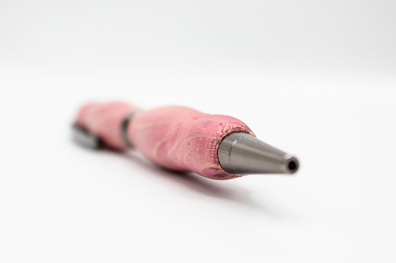 Handcrafted Wood Pen | Pink Stained | Handmade