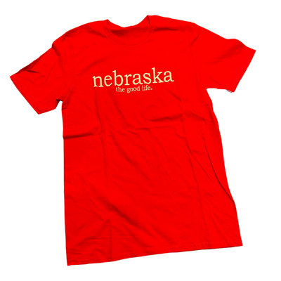 Nebraska the Good Life T-Shirt | Red