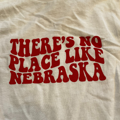 There's No Place Like Nebraska | Youth Long Sleeve | White