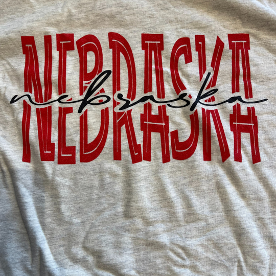 Nebraska T-Shirt | Nebraska Nebraska Cream Color | Perfect For Any Occasion | Soft & Loose Fit | Cute & Simple Nebraska Shirt