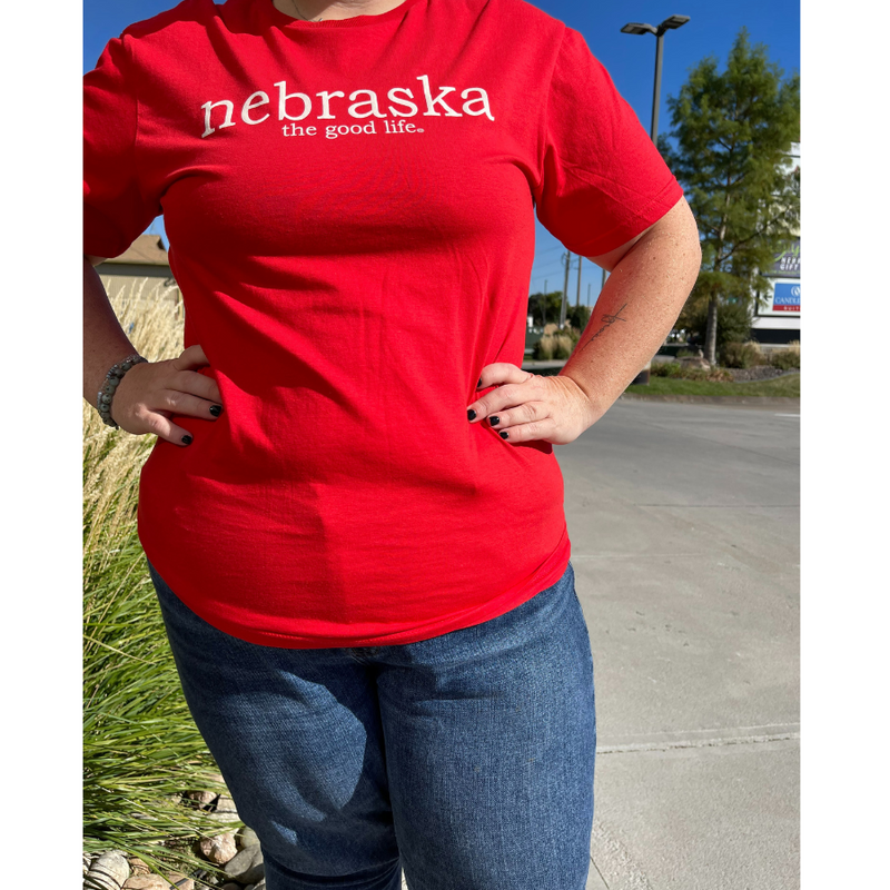 Nebraska the Good Life T-Shirt | Red