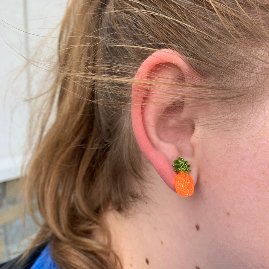 Pineapple Resin Earring