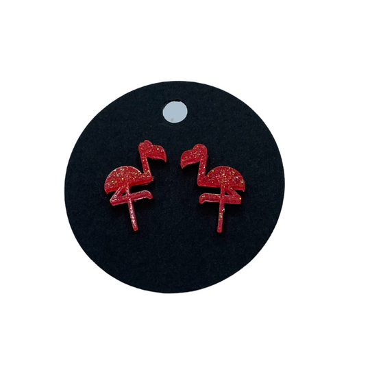 Flamingo Resin Earring