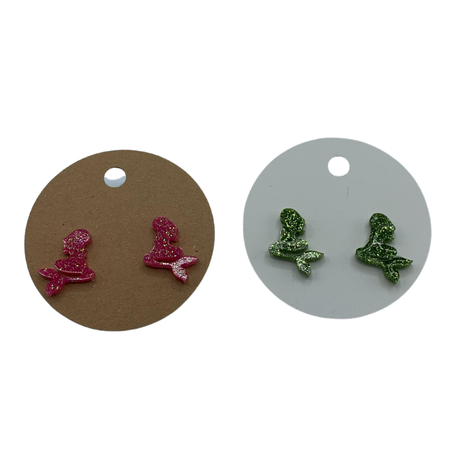 Mermaid Resin Earring