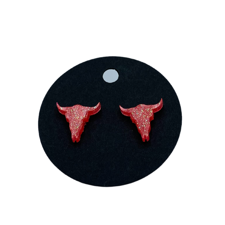 Longhorn Resin Earring