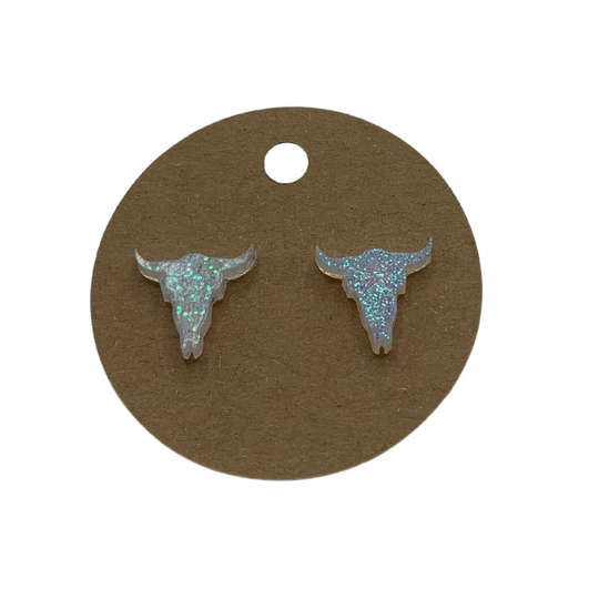 Longhorn Resin Earring