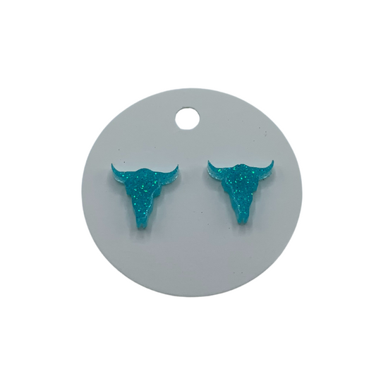 Longhorn Resin Earring