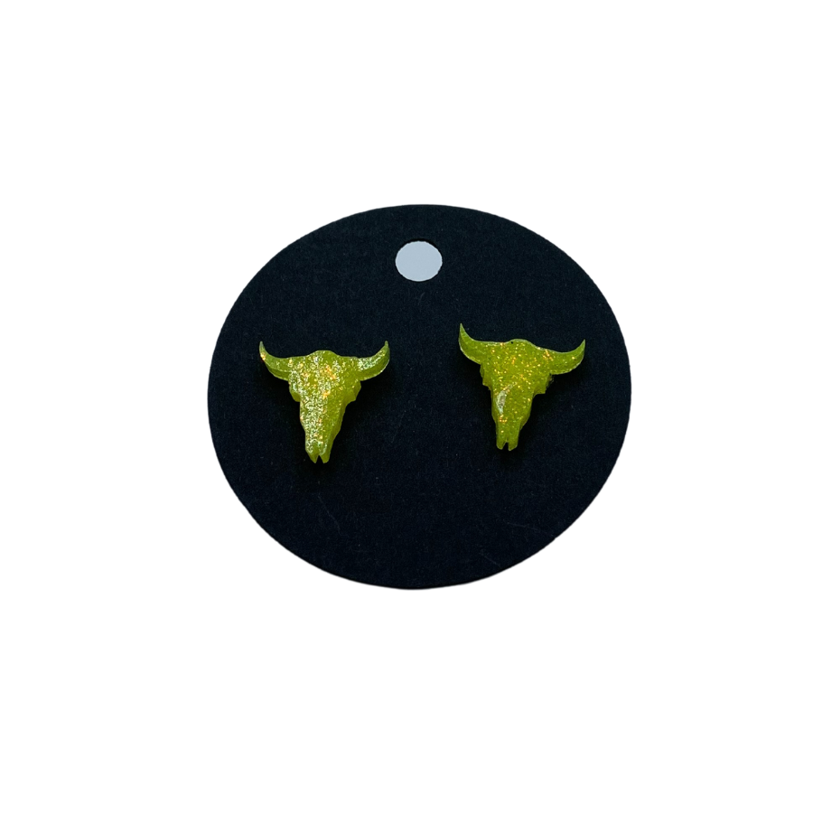 Longhorn Resin Earring