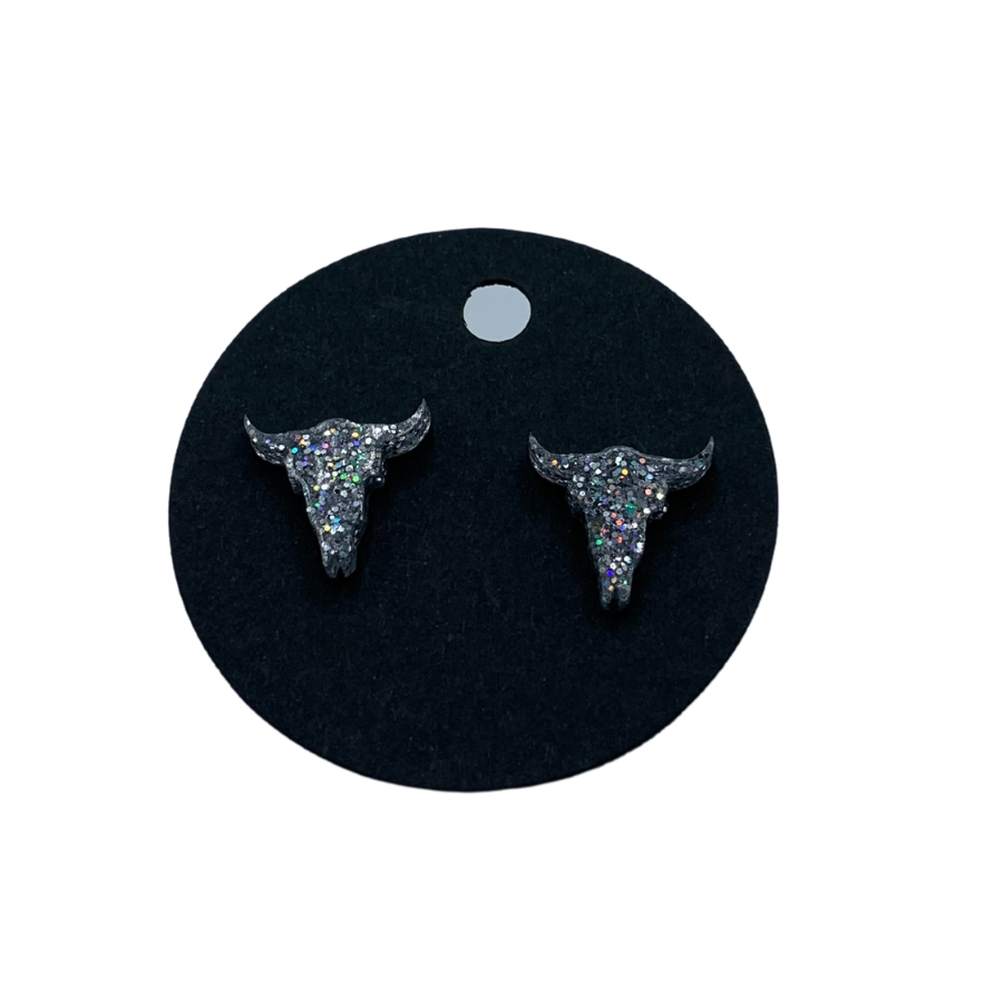 Longhorn Resin Earring