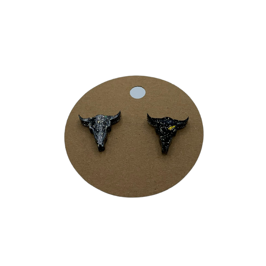 Longhorn Resin Earring