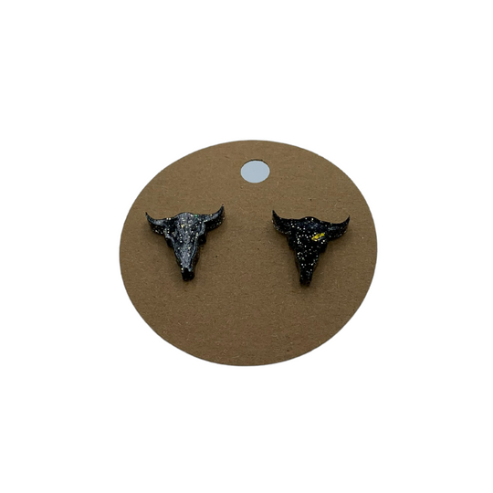 Longhorn Resin Earring