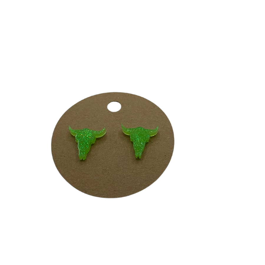 Longhorn Resin Earring